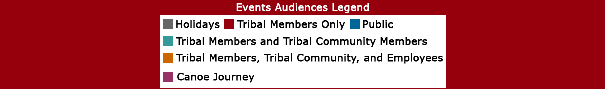 Events Audiences Legend